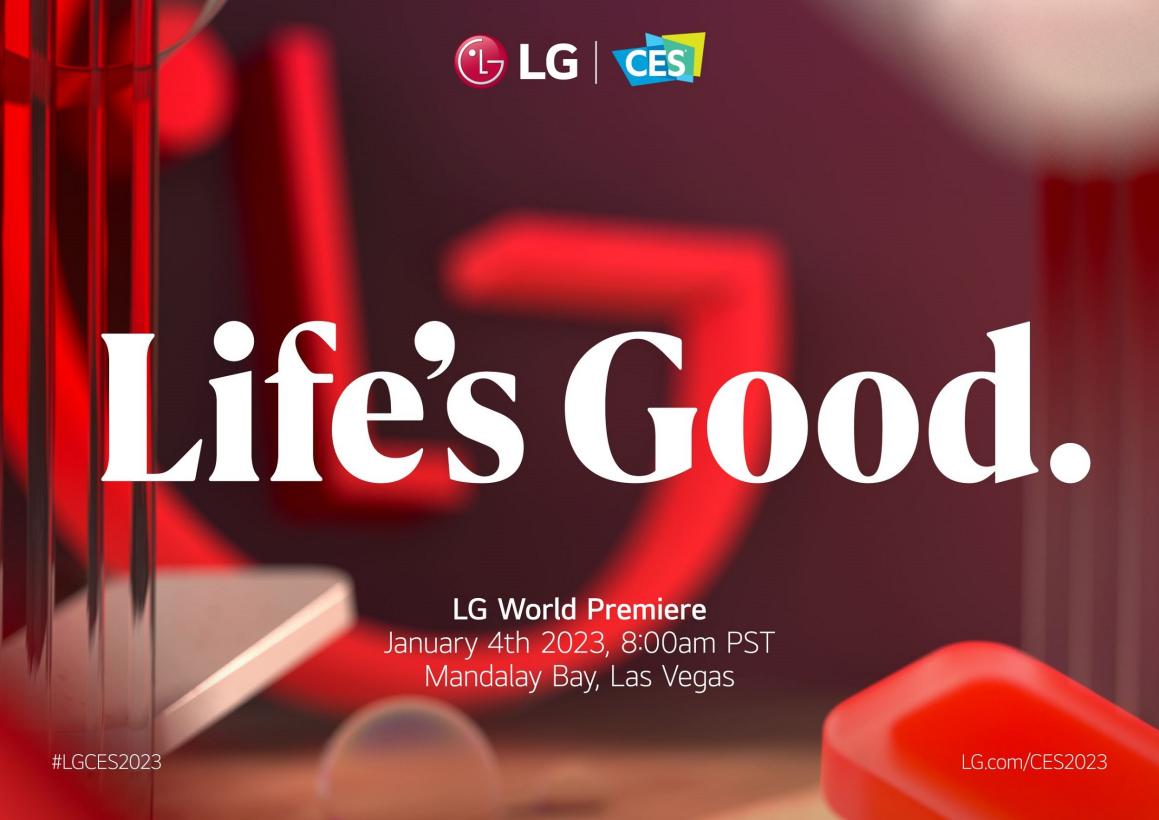 CES 2023：LG 全球首秀，以不懈创新精神，为顾客带来更美好生活图1