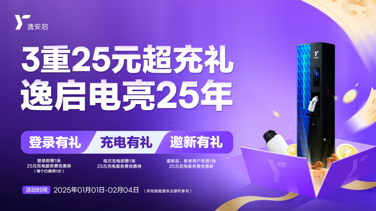 臻享三重禮遇電亮2025 逸安啟超充新年禮包溫暖來襲